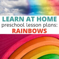 rainbows in the sky with text free learn at home preschool lesson plans: rainbows | color activities for preschool |