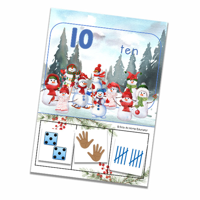 winter math activities for preschoolers, winter counting activities