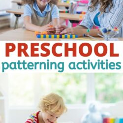 This set of preschool patterning lesson plans is designed to be a comprehensive set of lessons for teaching children how to create, copy, and extend patterns in preschool. Additionally, children will learn to use position words to describe an object's location. This is unit 5 of the Daily Lessons in Preschool Mathematics.