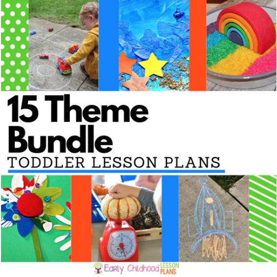 toddler lesson plan bundle, toddler activities, activities for teaching toddlers