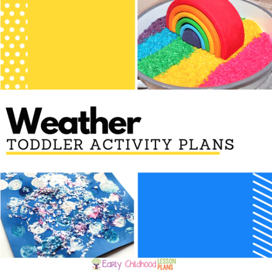 Weather theme toddler lesson plans, weather activities for toddlers