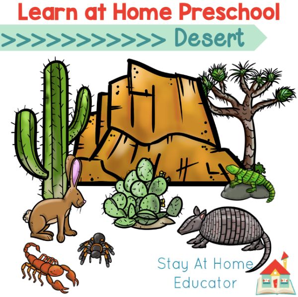 Free desert themed preschool lesson plans for school or homeschool