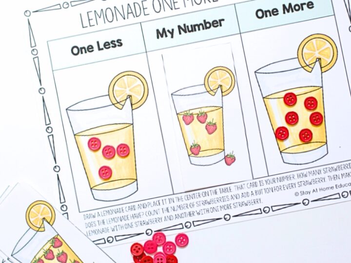 Image for Lemonade More and Less Activities for Preschoolers