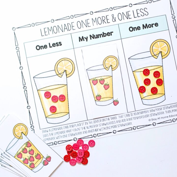 Image for Lemonade More and Less Activities for Preschoolers
