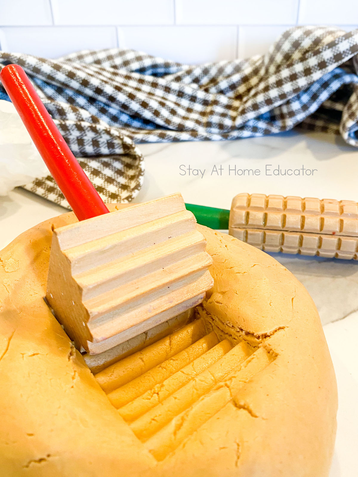peanut butter playdough recipe | edible playdough | no cook playdough | playdough recipe without cream of tartar