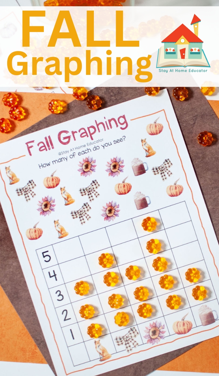 FREE fall graphing printables | fall graphing activities for preschoolers | how to teach preschoolers graphing skills | fall graphing worksheets for kindergarten