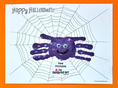 Image for Free Printable Spider Webs for making Handprint Spiders