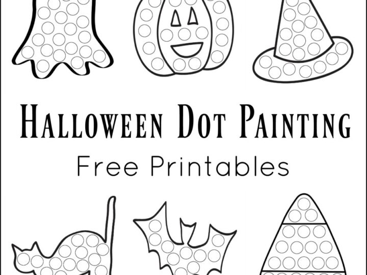 Image for Halloween Dot Painting {Free Printables}