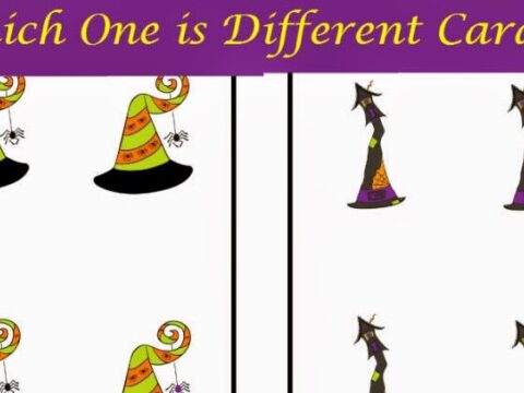 Image for Halloween Hats... Which One is Different? Cards!
