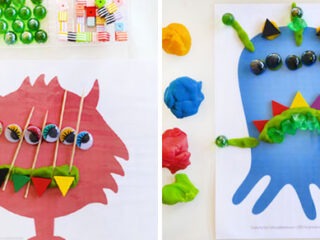 Image for Monster Play Dough Mats - Free Printable