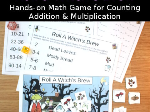 Image for Fun Halloween Math Game: Roll A Witch’s Brew {Free}