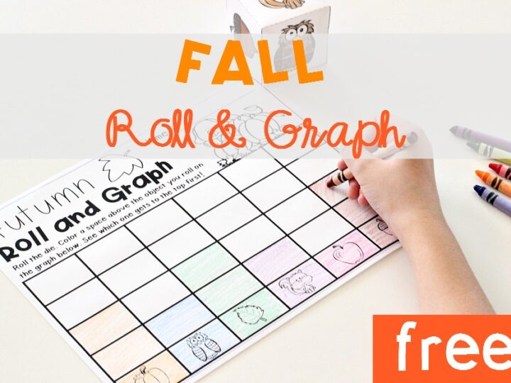 Image for Fall Roll and Graph Math Activity