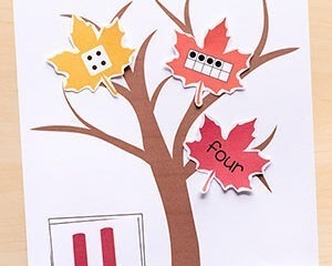 Image for Fall Tree Number Sense Matching Activity