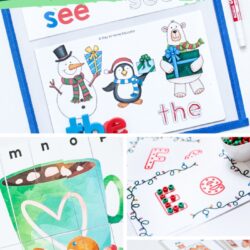 Christmas alphabet activities | Christmas letter recognition activities, beginning sound, sight words | Christmas literacy activities for preschoolers | Christmas alphabetical order clip cards | letter sequencing, letter order