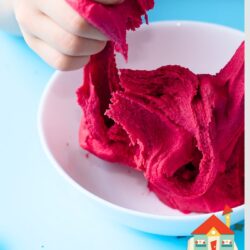 easy hand strengthening activities using playdough, squeezing playdough to strengthen the muscles in the hands for writing, playdough hand exercises, playdough exercises for hand strengthening, finger strengthening activities, fine motor skills, pencil grasp development | | child pulling playdough