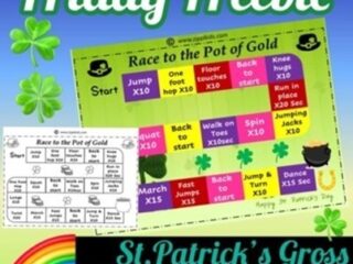 Image for St. Patrick's Day Gross Motor Game /Activities - Free Printable