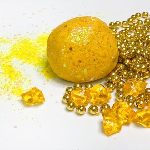 Shimmery Gold Playdough Recipe