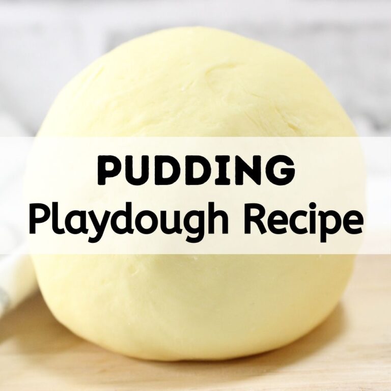 Pudding Playdough Recipe | Edible pudding playdough recipe | Fun & Safe Playdough Recipe | Soft and moldable dough | Round pudding, playdough