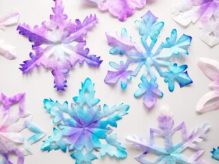 Image for How to Make Coffee Filter Snowflakes