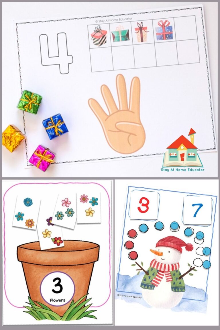 Preschool Math Printables - Stay At Home Educator