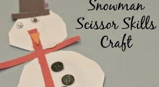 Image for Snowman Cutting Activity for Preschool