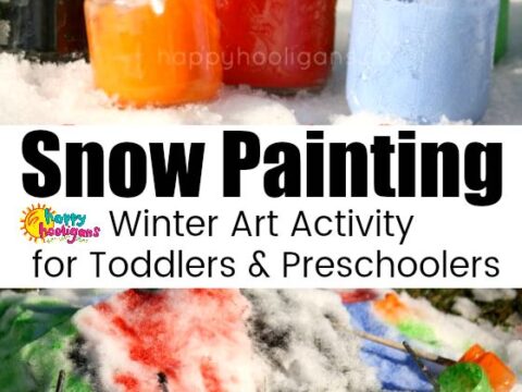 Image for Snow Painting Activity - Outdoor Winter Art for Kids