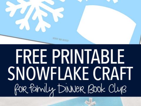 Image for Free Printable Snowflake Craft for Family Dinner Book Club