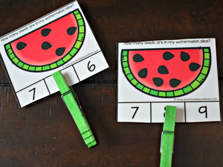 Image for Watermelon Count to 10 Clip Cards