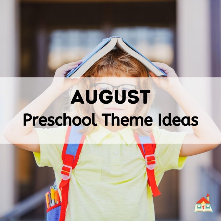 August preschool theme ideas | Back to school resources | August preschool theme printables