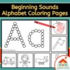 Beginning Sounds Alphabet Coloring Pages